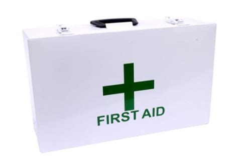 large first aid box metal|metal first aid box empty.